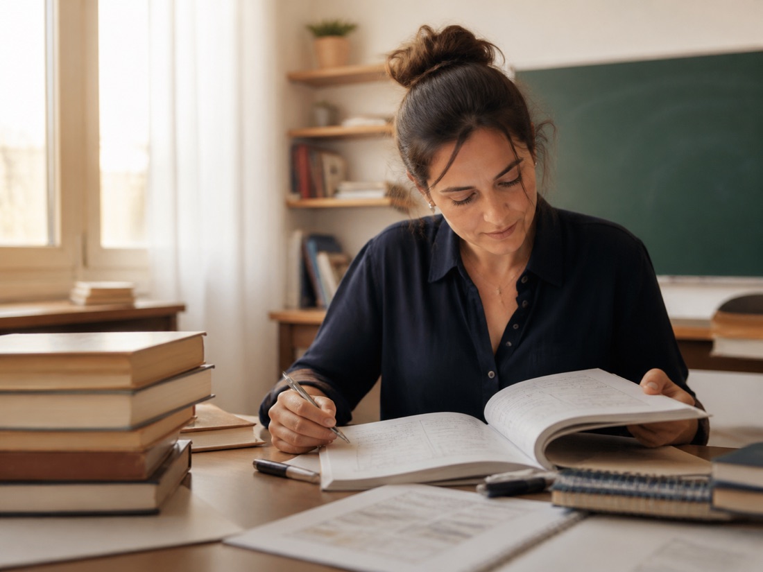 Aspirante preparando oposiciones de Educación